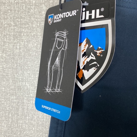 NWT  KÜHL Kontour Metal Blue Skinny Hiking Pants - Picture 6 of 8